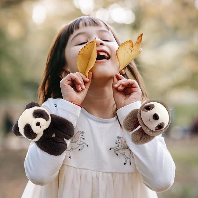 Plush Panda Slap Bracelet for Kids – Soft Stuffed Animal Wristband Toy, Unisex Wearable Plush Wrist Accessory, Cute & Fun Gift for Children / Girlfriend